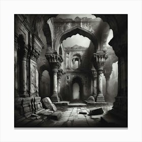 Ruins Of A Temple Canvas Print
