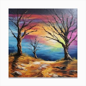 Sunset Trees Canvas Print