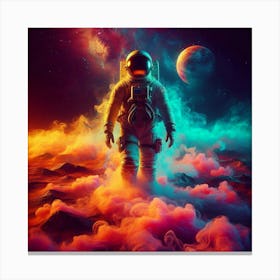 Astronaut In Space 2 Canvas Print