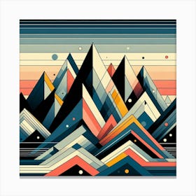 Abstract Mountains 17 Canvas Print