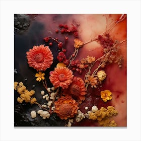 Flowers In Blood Canvas Print