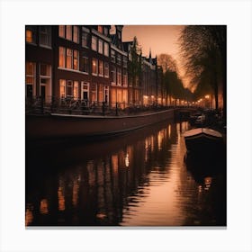 Amsterdam Evening View 02 Canvas Print