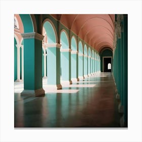 Hallway - Hallway Stock Videos & Royalty-Free Footage 7 Canvas Print