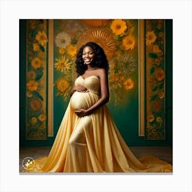 Maternity Portrait Canvas Print