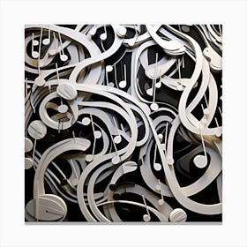 Music Notes 4 Canvas Print