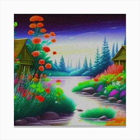 Beautiful Night Scene Canvas Print