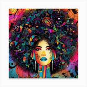 Afro Girl 41 Canvas Print