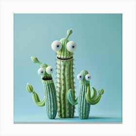 Monster Cactus Canvas Print