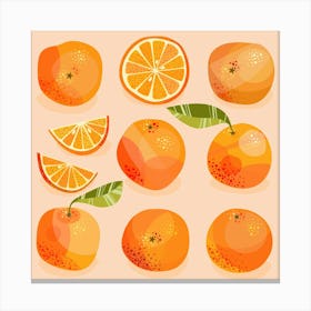 Citrus Orange Fruit Canvas Print