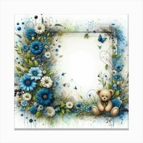 Teddy Bear Frame Canvas Print