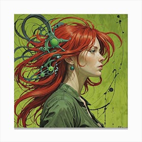 Red Haired Girl Canvas Print