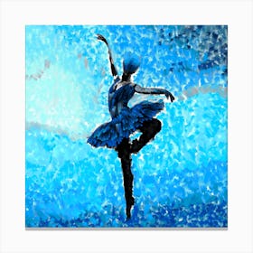 The Ballerina Square Canvas Print