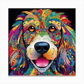 Psychedelic Dog 2 Canvas Print