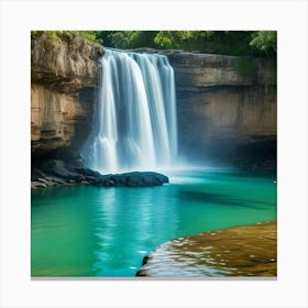 Tranquil Waterfall Canvas Print