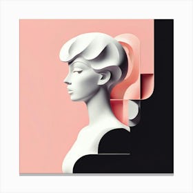 Abstract Portrait Of A Woman Canvas Print