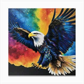 Eagle In Flight Canvas Print