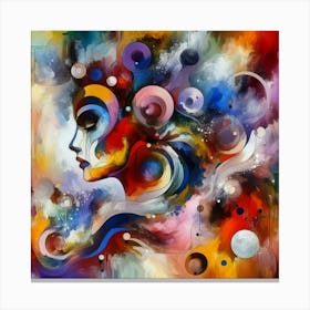 Abstract Of A Woman 3 Canvas Print