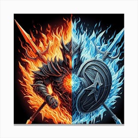 Fire And Ice Canvas Print