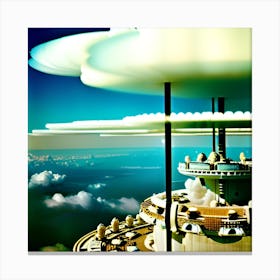 Cloud city Canvas Print