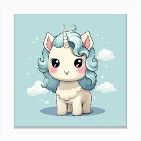 Cute Unicorn 580 Canvas Print