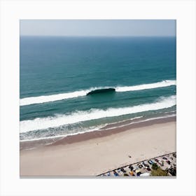 Aerial View Of A Beach 28 Canvas Print