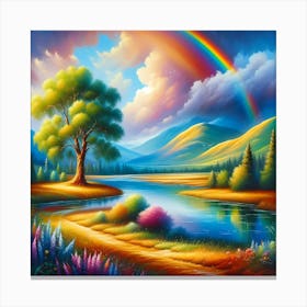 Rainbow In The Sky 5 Canvas Print