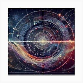if the universe was one-dimensional 2 Canvas Print