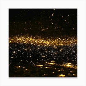 Gold Sparkles Canvas Print