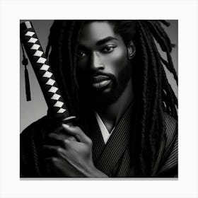 Black Samurai 2 Canvas Print