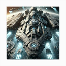 Heavy Armor Aegis Class Cruiser Converted Canvas Print