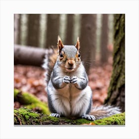 Squirrel In The Forest 126 Canvas Print