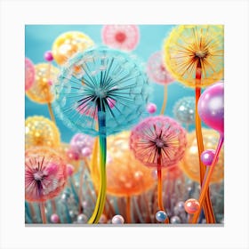 Colorful Dandelion Canvas Print