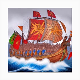 Viking Ship 2 Canvas Print