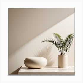Plant And A Vase Canvas Print