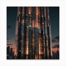 Futuristic Skyscraper 4 Canvas Print