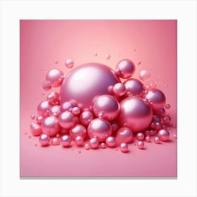 Pink Spheres Canvas Print