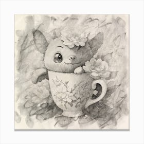 Stitch In A Teacup Canvas Print