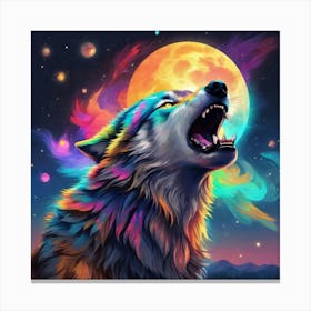 Howling Wolf 1 Canvas Print