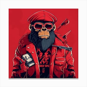 Gangster Ape Canvas Print