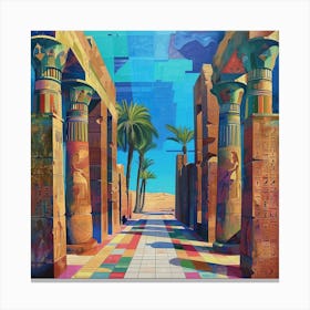 Egyptian Street Canvas Print