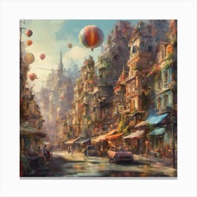 432153 A Beautiful City Decorated With Colour Xl 1024 V1 0 Canvas Print