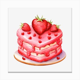 Strawberry Cake 15 Canvas Print