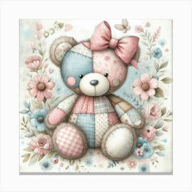 Patchwork Bear 4 Toile