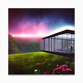 House In The Sky Canvas Print