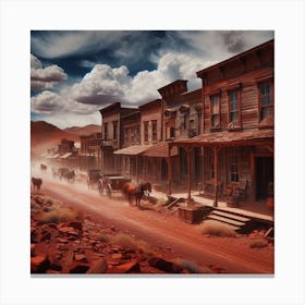 Old West Town Canvas Print