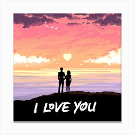 I Love You 2 Canvas Print