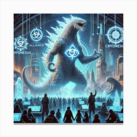 A Sci Fi Depiction Of Symbols Of Resilience, Sho Canvas Print