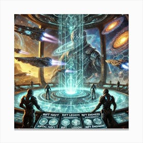 A Depiction Of Rift Commanders, High Ranking Leade Canvas Print