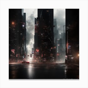 Futuristic City Canvas Print