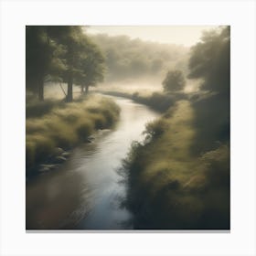 Misty Morning 3 Canvas Print